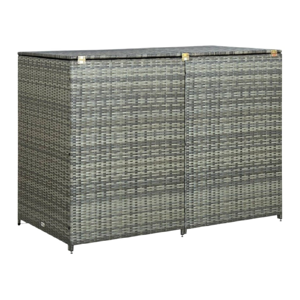 Outdoor Storage Box for Garden in Resin Wicker - 120 x 60 x 85