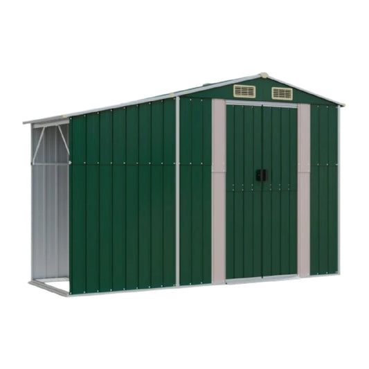 Garden Storage Shed for Outdoor Use in Metal - 90 x 150 x 180